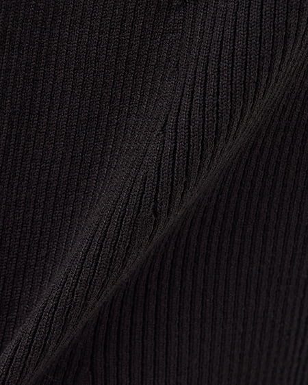 INGNI（イング） シャツドッキングニットワンピース ｸﾛ