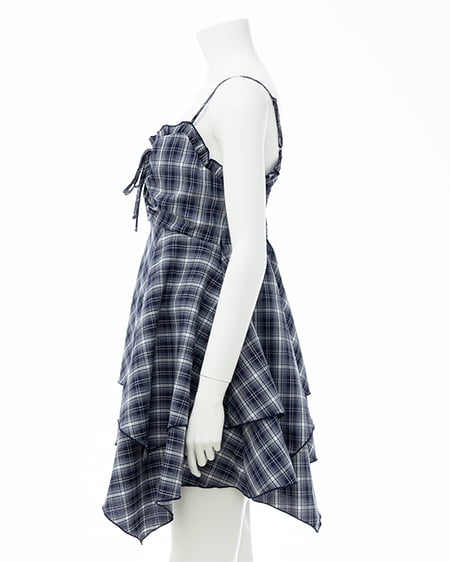 INGNI（イング） アソート柄イレヘムミニキャミワンピース ｺﾝ/ﾁｪｯｸ