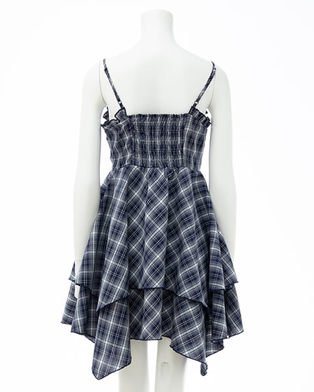 INGNI（イング） アソート柄イレヘムミニキャミワンピース ｺﾝ/ﾁｪｯｸ