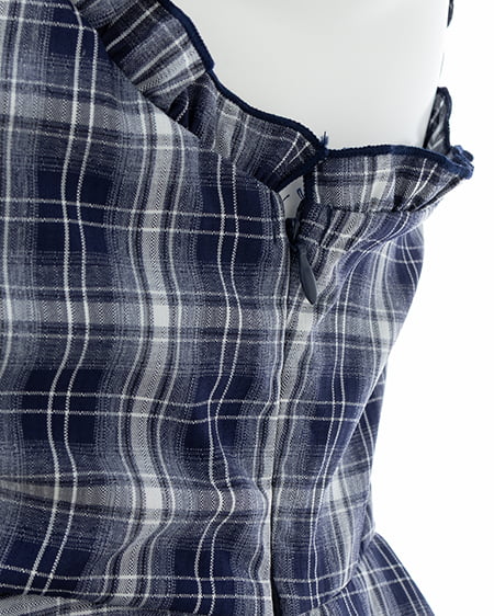 INGNI（イング） アソート柄イレヘムミニキャミワンピース ｺﾝ/ﾁｪｯｸ