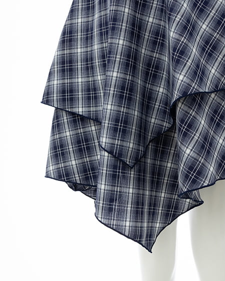 INGNI（イング） アソート柄イレヘムミニキャミワンピース ｺﾝ/ﾁｪｯｸ