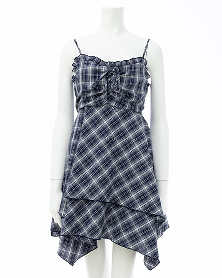 アソート柄イレヘムミニキャミワンピース