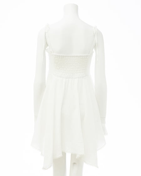 INGNI（イング） コットンレースイレヘムミニキャミワンピース ｵﾌﾎﾜｲﾄ