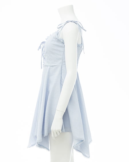 INGNI（イング） コットンレースイレヘムミニキャミワンピース ｻｯｸｽ