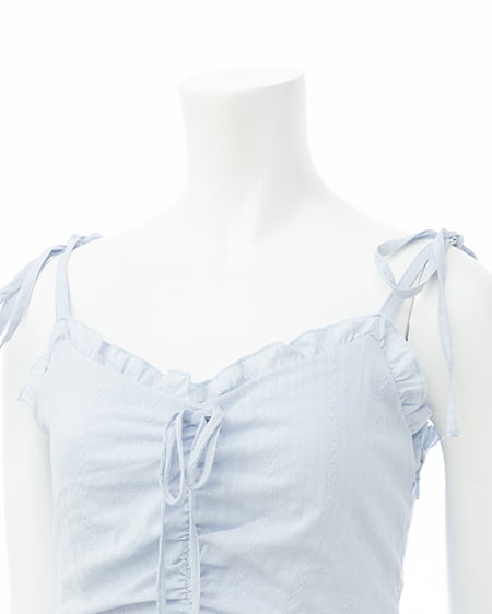 INGNI（イング） コットンレースイレヘムミニキャミワンピース ｻｯｸｽ