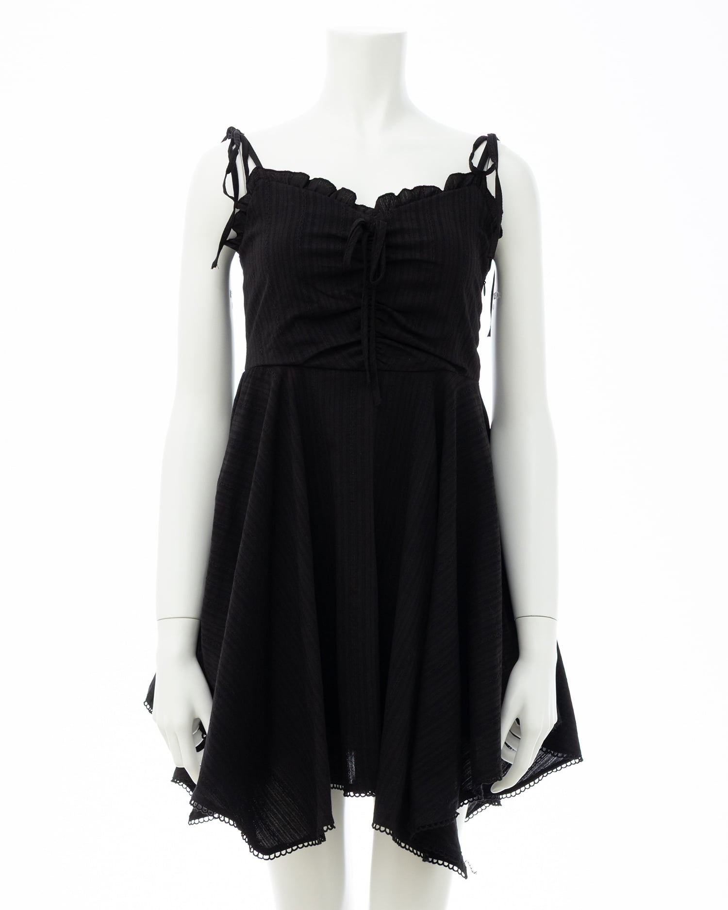 コットンレースイレヘムミニキャミワンピース