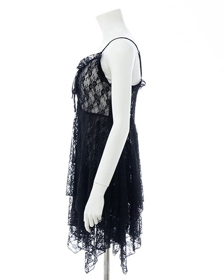 INGNI（イング） レースイレヘムキャミワンピース ｸﾛ