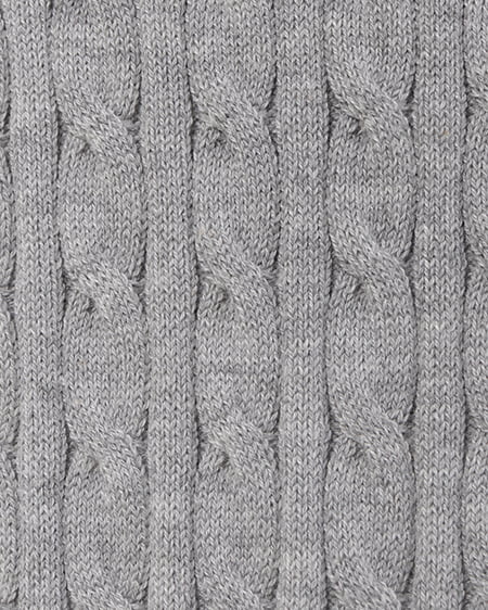 INGNI（イング） プレート付ケーブルニットパーカー ｸﾞﾚｰ