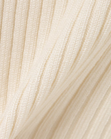 INGNI(イング) フリルレースドッキングリブニットカーディガン アイボリー