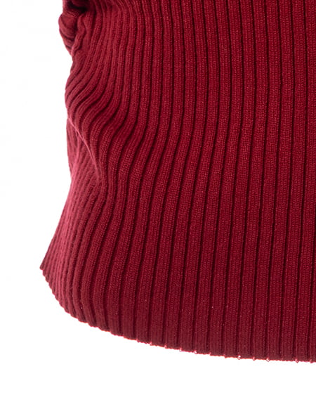 INGNI(イング) 襟付オフショルニットカーディガン アカ