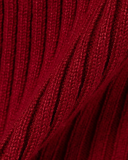 INGNI(イング) 襟付オフショルニットカーディガン アカ