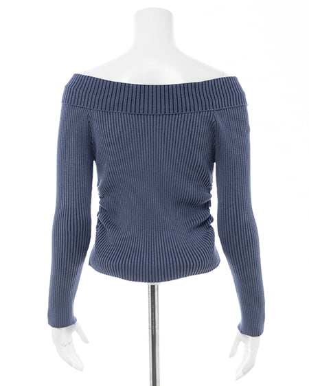 INGNI（イング） 襟付オフショルニットカーディガン ｺﾝ