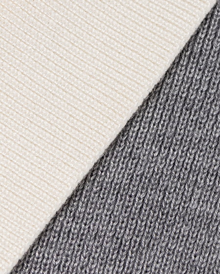 INGNI（イング） 襟付配色金ボタンニットカーディガン ｸﾞﾚｰ/ｵﾌﾎﾜｲﾄ