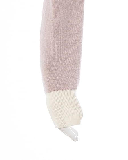 INGNI（イング） 襟付配色金ボタンニットカーディガン ﾋﾟﾝｸ/ｵﾌﾎﾜｲﾄ