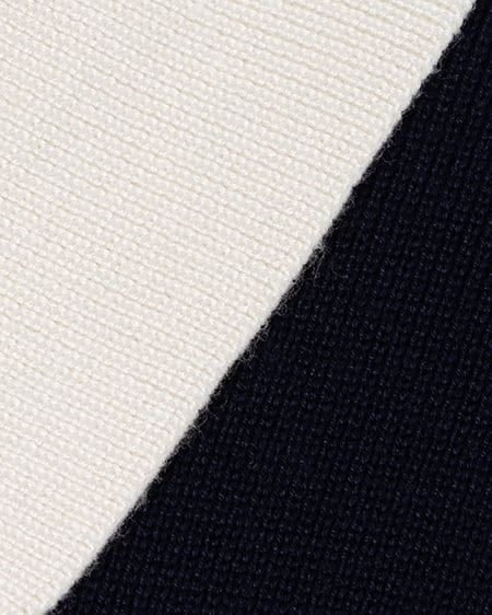 INGNI（イング） 襟付配色金ボタンニットカーディガン ｺﾝ/ｵﾌﾎﾜｲﾄ