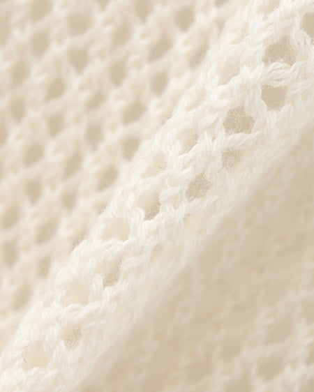 INGNI(イング) メッシュニットパーカー オフホワイト