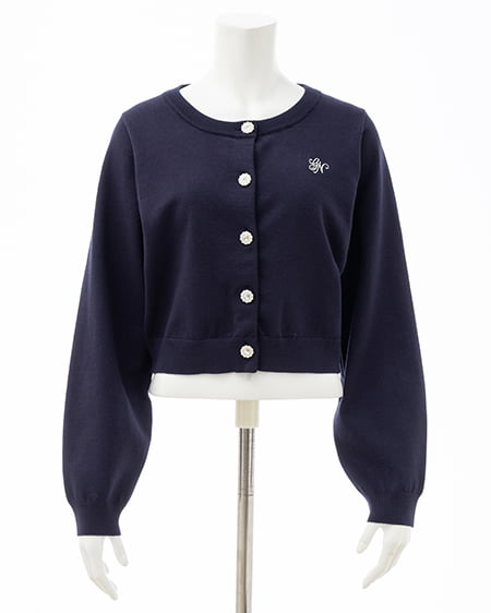 INGNI（イング） ビジューボタンニットカーディガン ｺﾝ