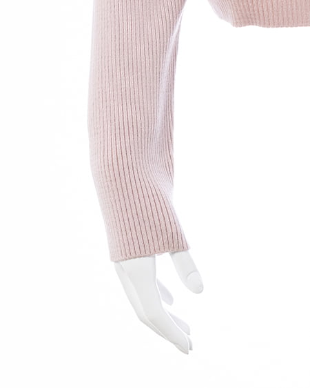 INGNI（イング） フロントレースドッキングニット ﾋﾟﾝｸ/ｵﾌﾎﾜｲﾄ