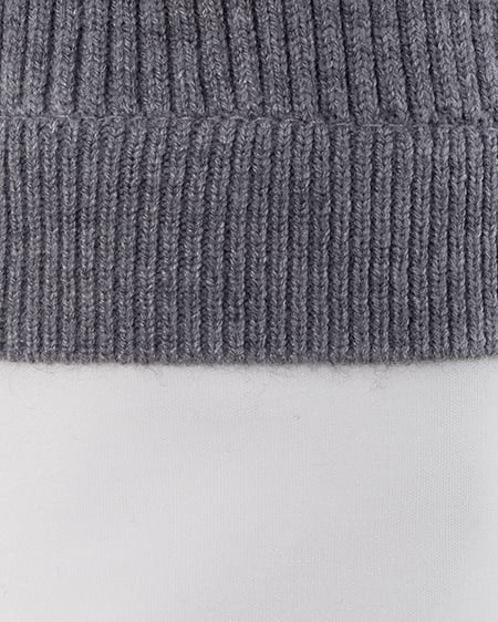 INGNI(イング) シャツドッキングフロントリボンニット グレー/オフホワイト