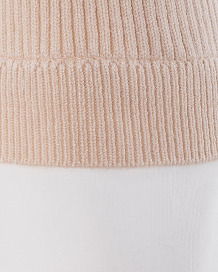 INGNI（イング） シャツドッキングフロントリボンニット ﾍﾞｰｼﾞｭ/ｵﾌﾎﾜｲﾄ