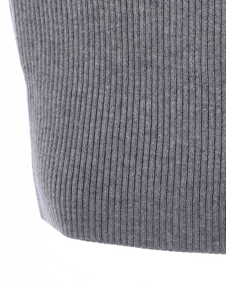 INGNI（イング） チェックシャツドッキングフロントリボンニット ｸﾞﾚｰ/ｸﾛ