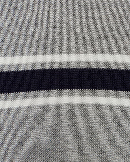 INGNI（イング） ボーダーポロニット ｸﾞﾚｰ