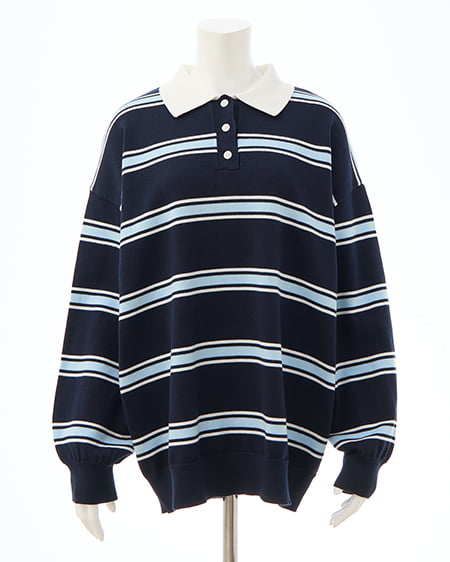 INGNI（イング） ボーダーポロニット ｺﾝ