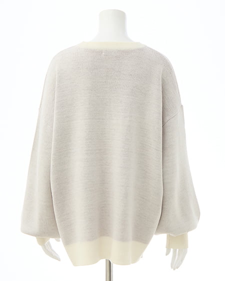 INGNI（イング） 3段ロゴニット ｵﾌﾎﾜｲﾄ/ﾎﾞﾙﾄﾞｰ