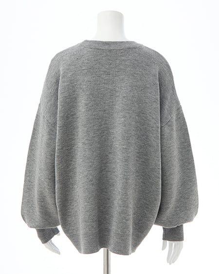 INGNI(イング) 3段ロゴニット グレー/クロ