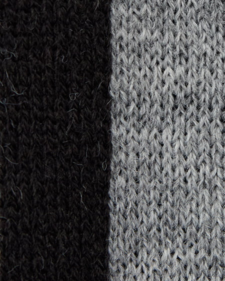 INGNI(イング) 3段ロゴニット グレー/クロ