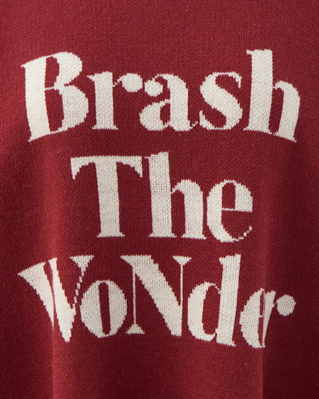 INGNI（イング） 3段ロゴニット ﾎﾞﾙﾄﾞｰ/ｵﾌﾎﾜｲﾄ