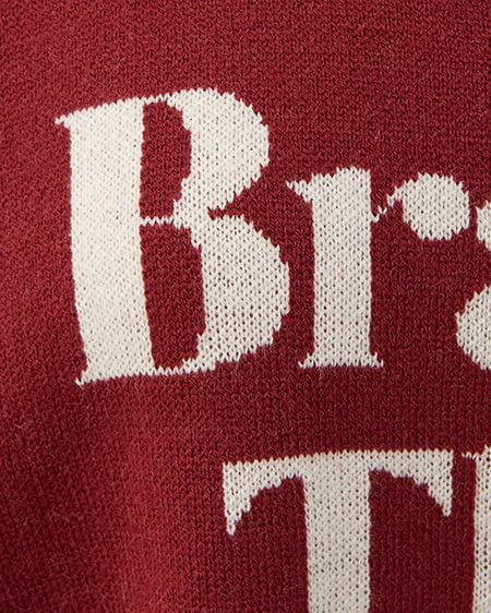 INGNI（イング） 3段ロゴニット ﾎﾞﾙﾄﾞｰ/ｵﾌﾎﾜｲﾄ