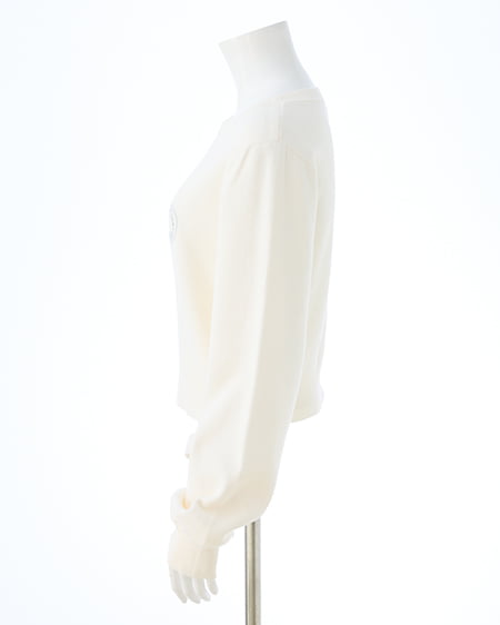 INGNI(イング) イニシャルビジューロゴニット オフホワイト