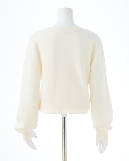 INGNI(イング) イニシャルビジューロゴニット オフホワイト