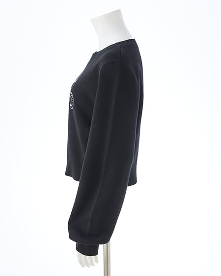 INGNI（イング） イニシャルビジューロゴニット ｸﾛ