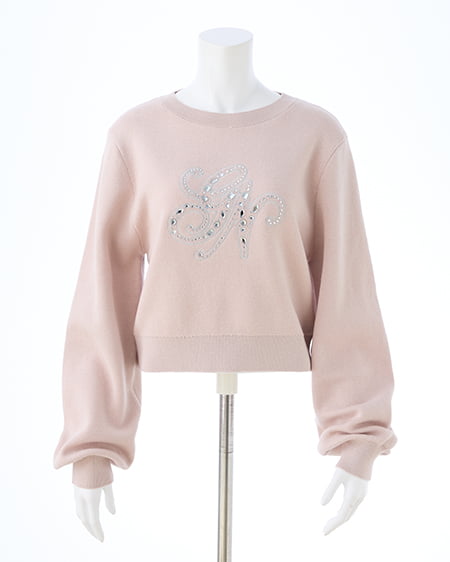 INGNI（イング） イニシャルビジューロゴニット ﾋﾟﾝｸ