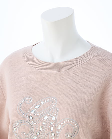 INGNI（イング） イニシャルビジューロゴニット ﾋﾟﾝｸ