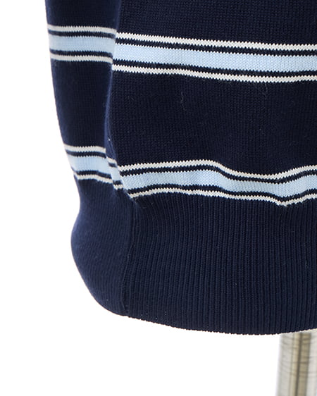 INGNI（イング） ショート丈ボーダーポロニット ｺﾝ