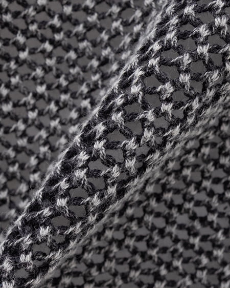 INGNI（イング） ウォッシュドロストメッシュニット ｸﾛ