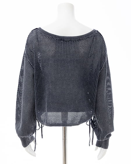 INGNI（イング） ウォッシュドロストメッシュニット ｺﾝ