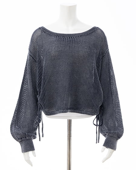 INGNI（イング） ウォッシュドロストメッシュニット ｺﾝ