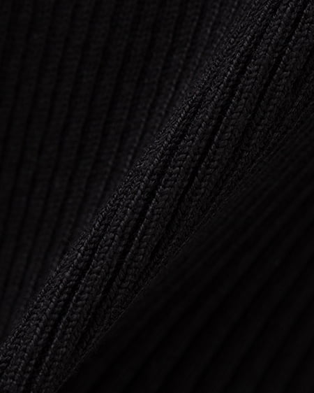 INGNI(イング) ビット付デコルテオープンリブニット クロ