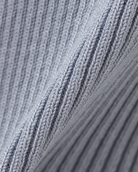 INGNI(イング) ビット付デコルテオープンリブニット サックス