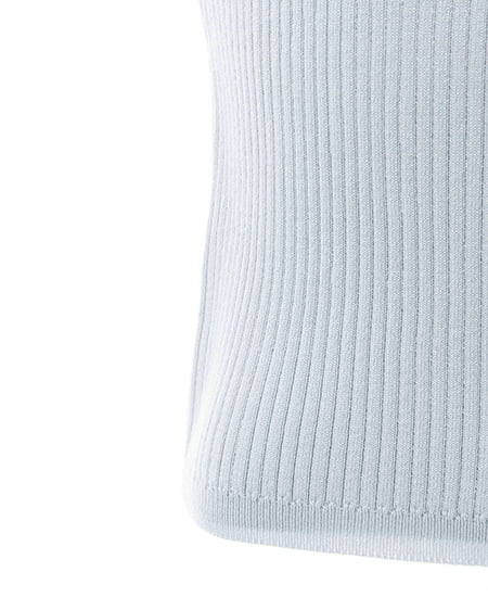 INGNI（イング） イニシャルビジューロゴ半袖リブニット ｻｯｸｽ