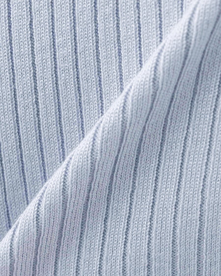 INGNI（イング） イニシャルビジューロゴ半袖リブニット ｻｯｸｽ