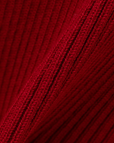 INGNI(イング) リボンオフショルニット アカ