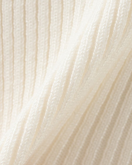 INGNI(イング) ワンショルドット肩リボンニット オフホワイト