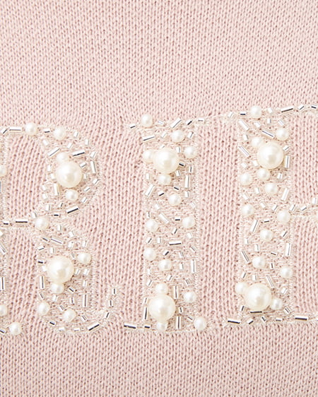 INGNI（イング） パールビジューロゴニット ﾋﾟﾝｸ