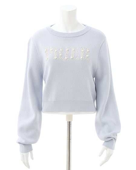 INGNI（イング） パールビジューロゴニット ｻｯｸｽ