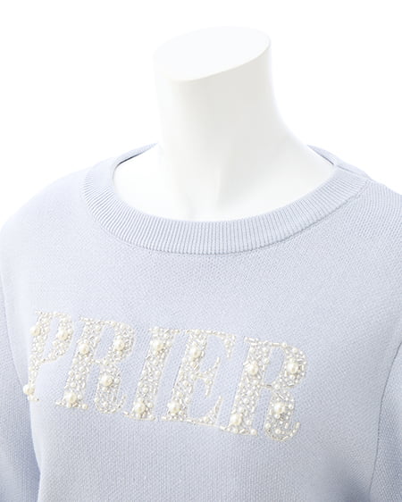 INGNI（イング） パールビジューロゴニット ｻｯｸｽ